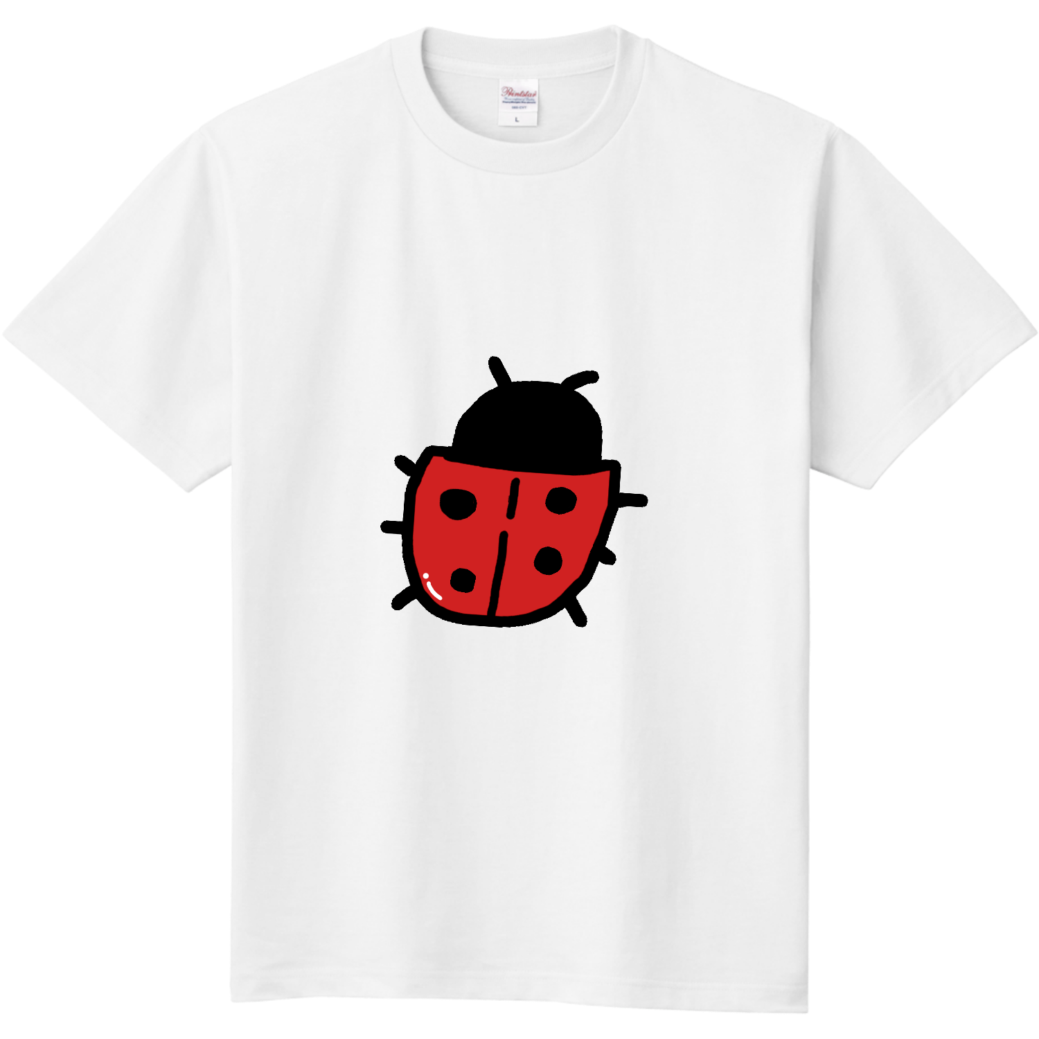 てんとう虫 Tシャツ キッズ・ベビー｜momomomo - オリラボマーケット