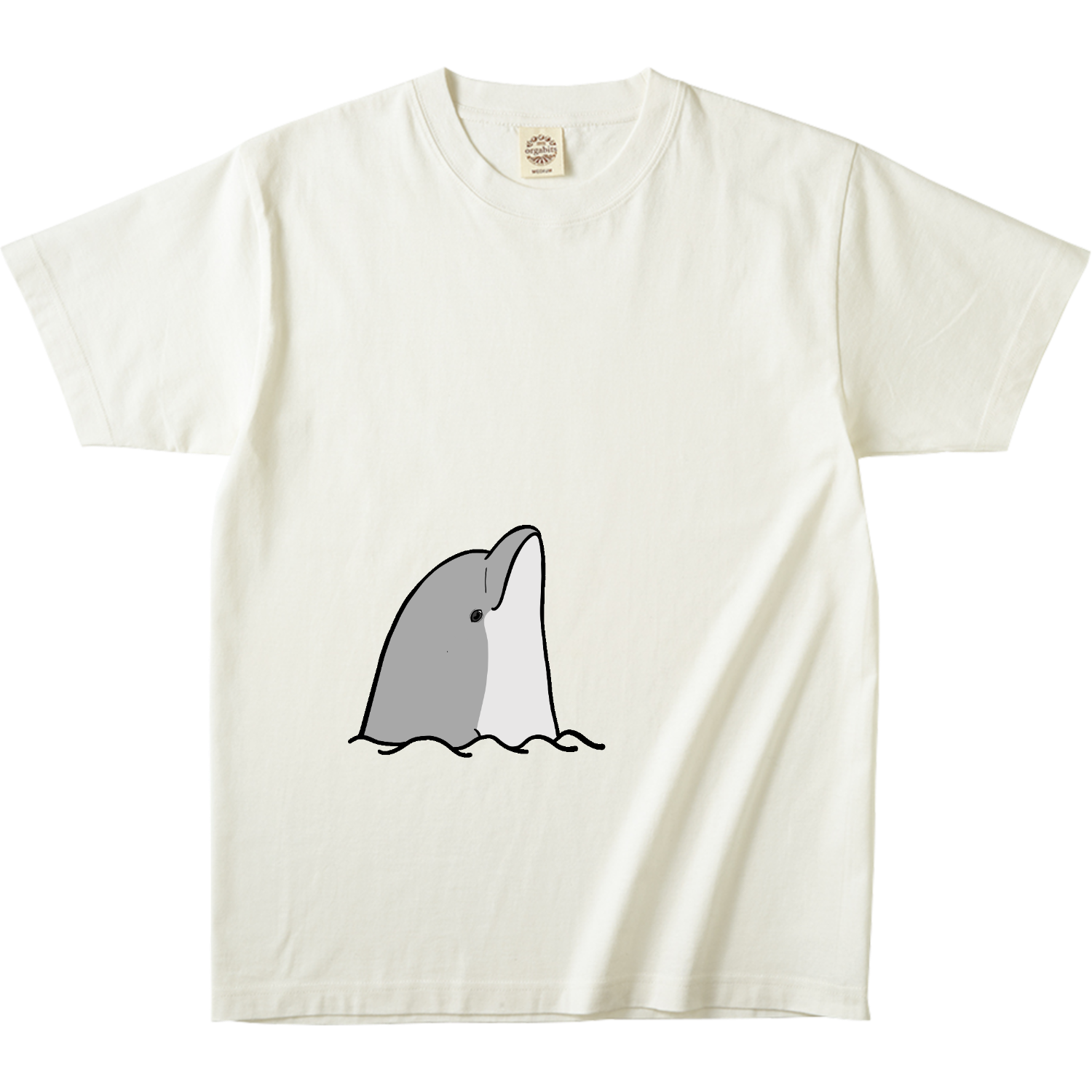 イルカさんしれっとみとーオーガニックコットンTシャツの商品