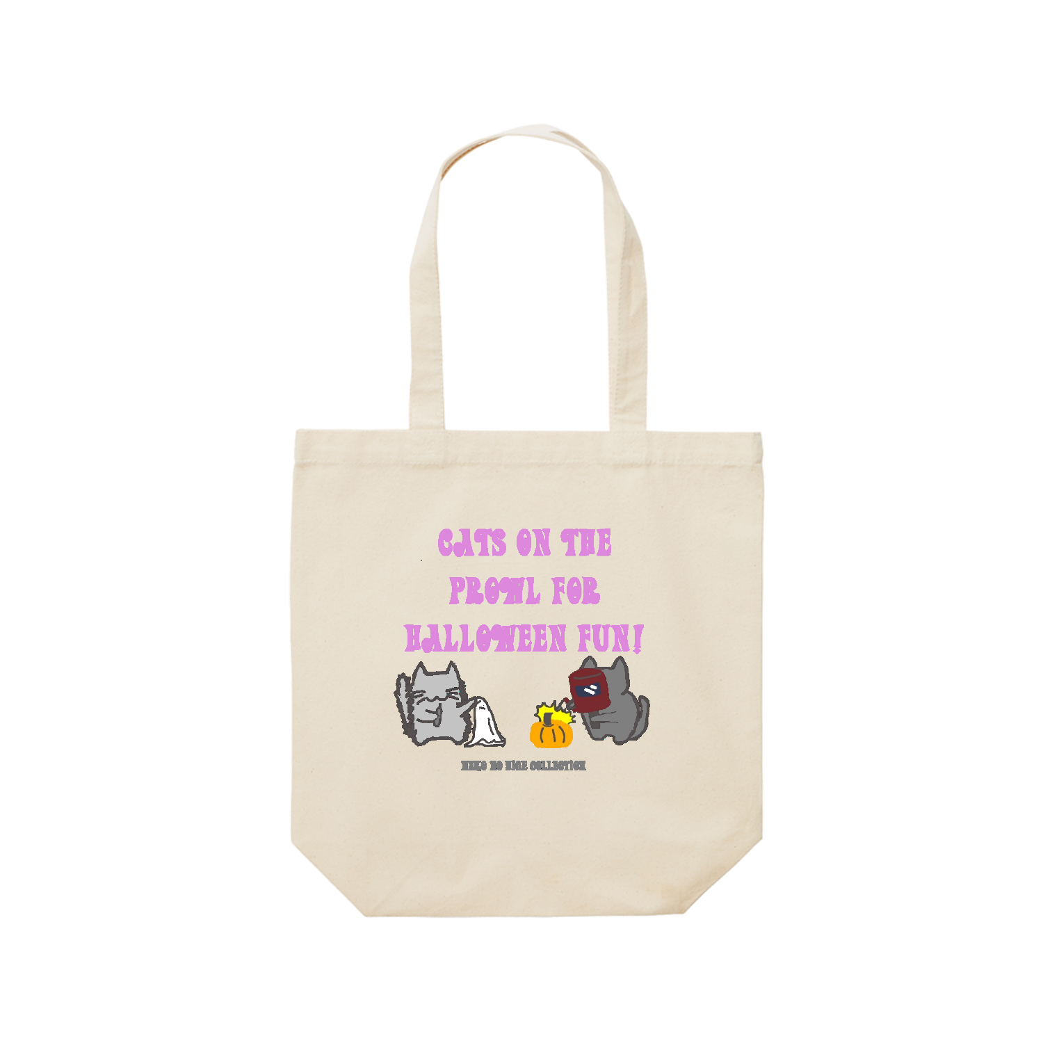 ねこのひげあつめ。はろうぃん準備中レギュラーキャンバストートバッグ  