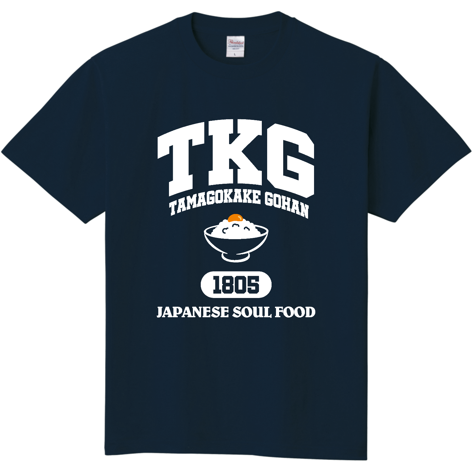 TKG 卵かけご飯 Tシャツ|D-Style - オリラボマーケット TKG 卵かけご飯 Tシャツ|D-Style - オリラボマーケット
