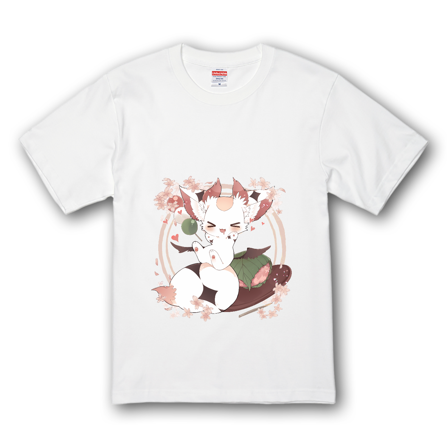 さくらずデジタルイラストグッズ（アイテム変更可能） Tシャツ｜白沙飴