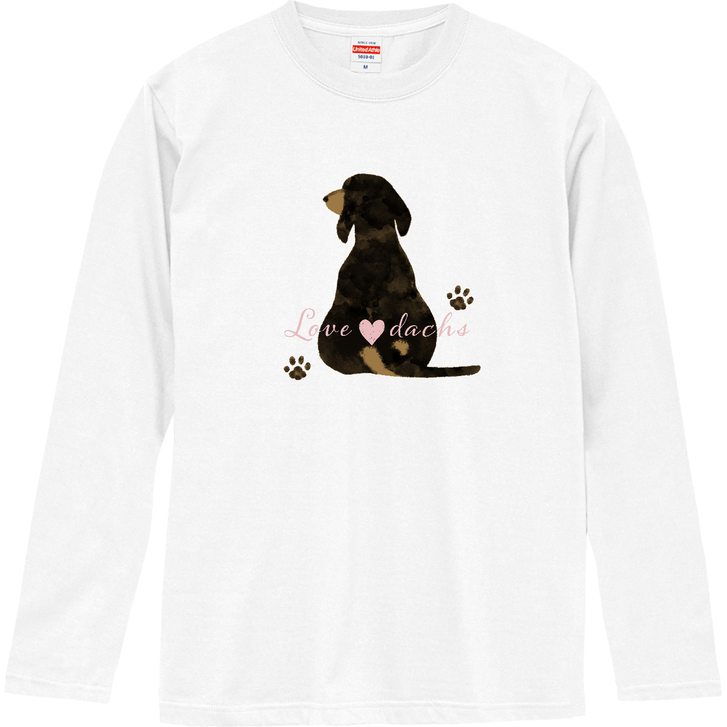 ミニチュアダックスフンド（後ろ姿ロングスリーブTシャツの商品購入