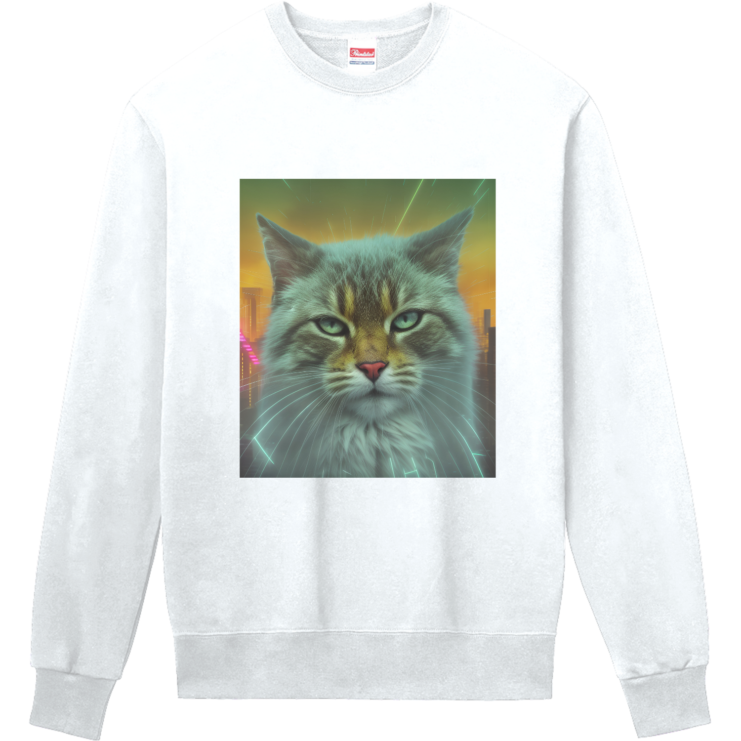 Hiroshi - Tsukushibashi CAT PRINT 17 スウェット・ジャージ｜筑紫橋