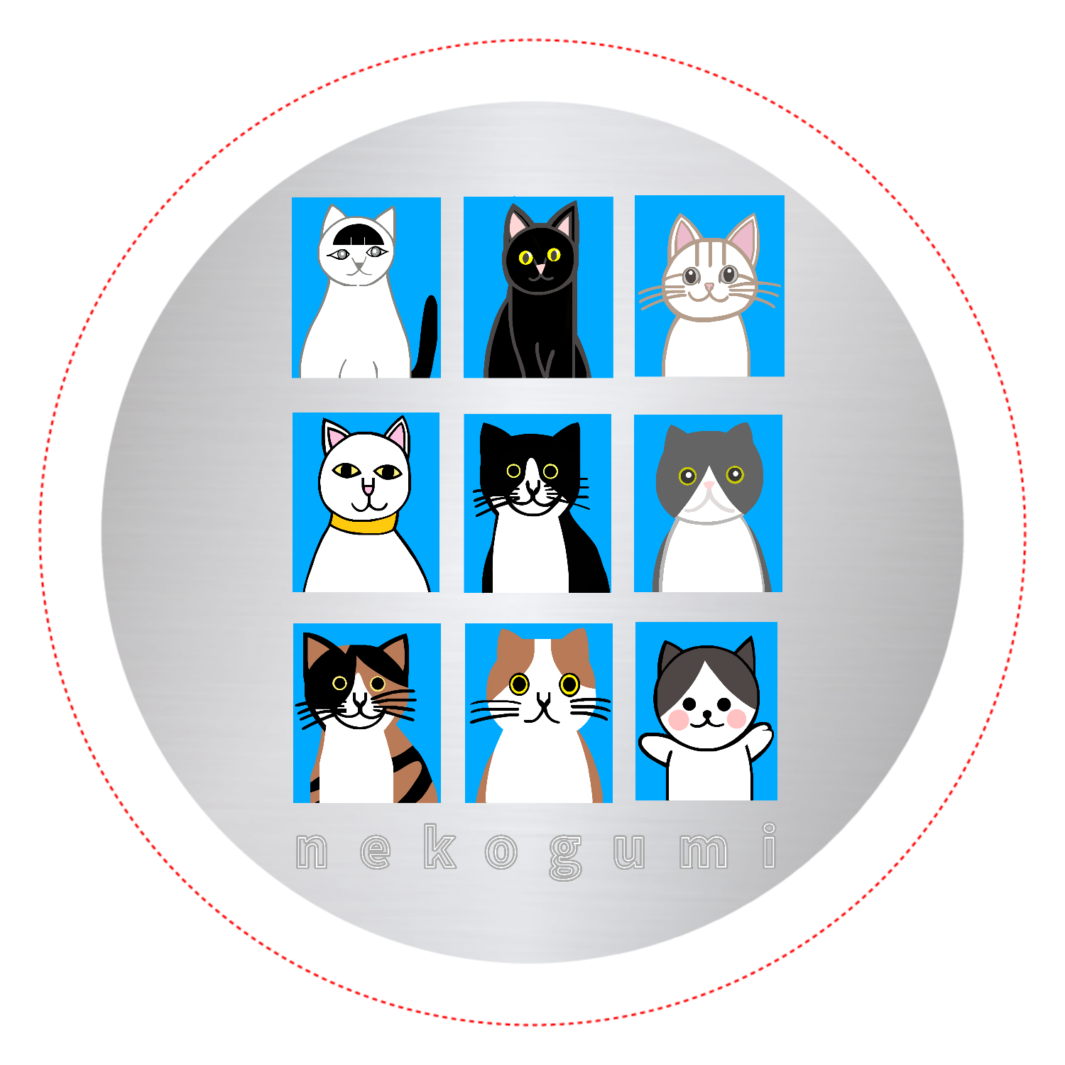 猫組アルバム バッジ｜おねこ☆ - オリラボマーケット