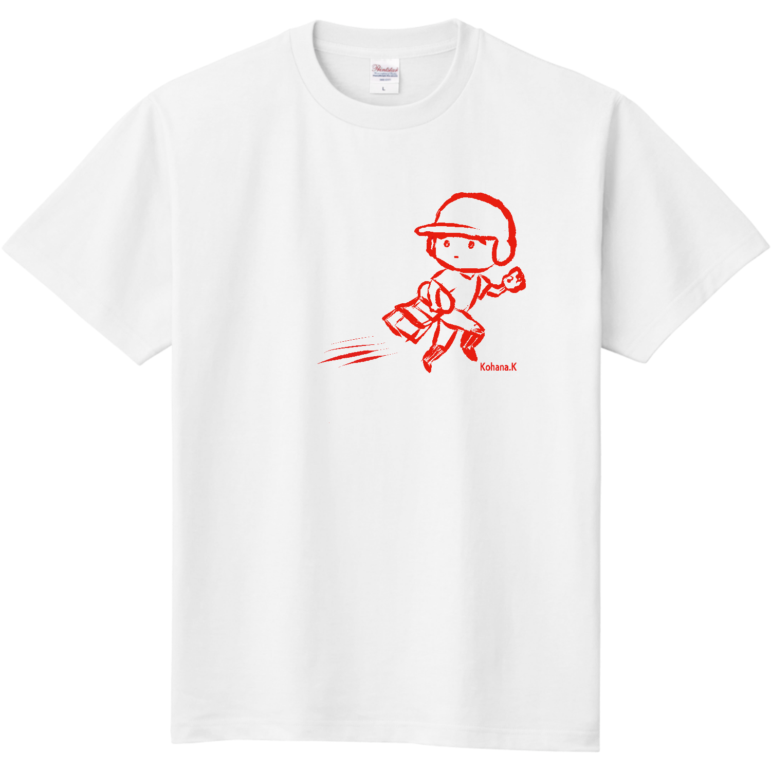 野球 Tシャツ おもしろ ボールボーイ 鼓こはな デザイン定番T