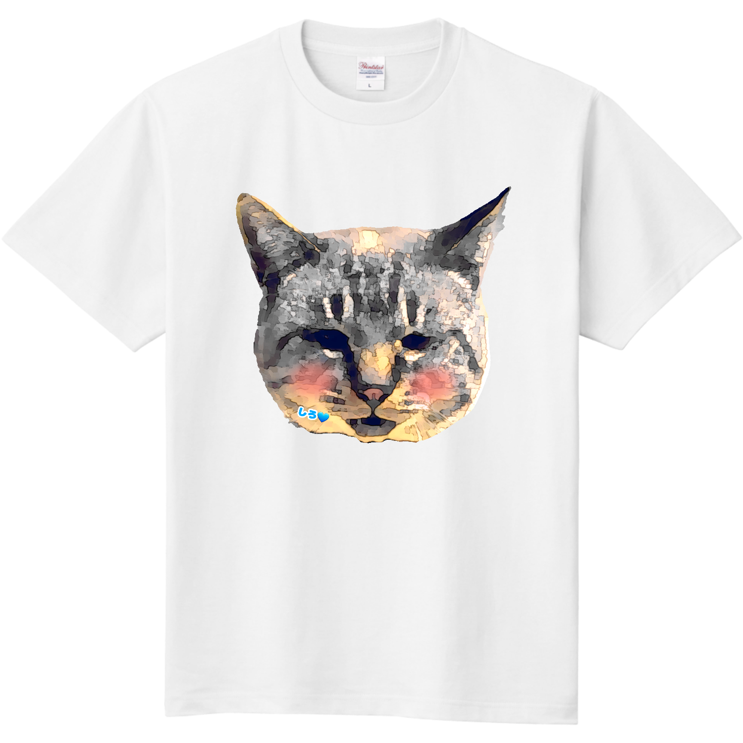  奇跡の猫しろおぢさんTシャツ