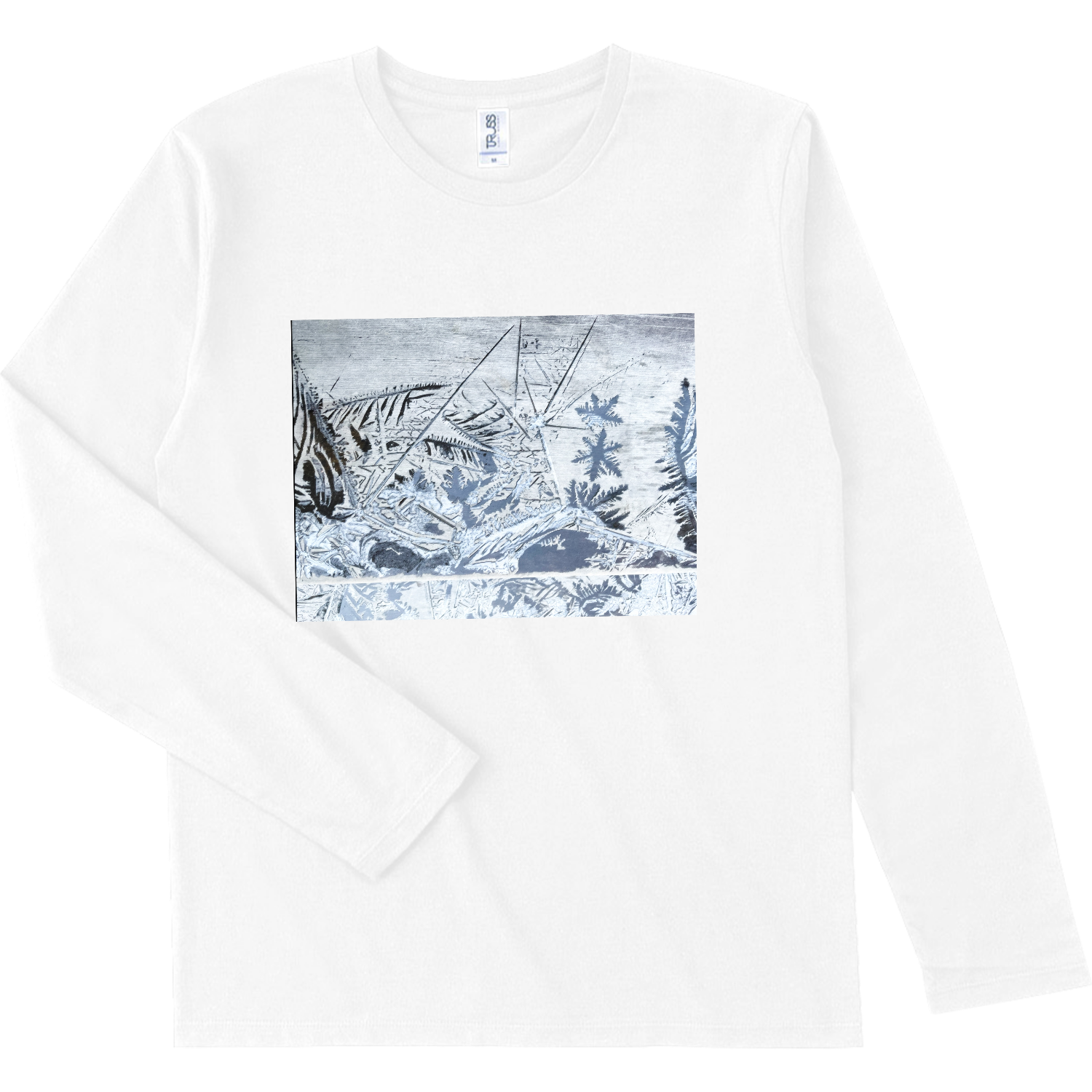 氷の世界。神秘柄ロングスリーブTシャツ 長袖Tシャツ｜はっぴ - オリ