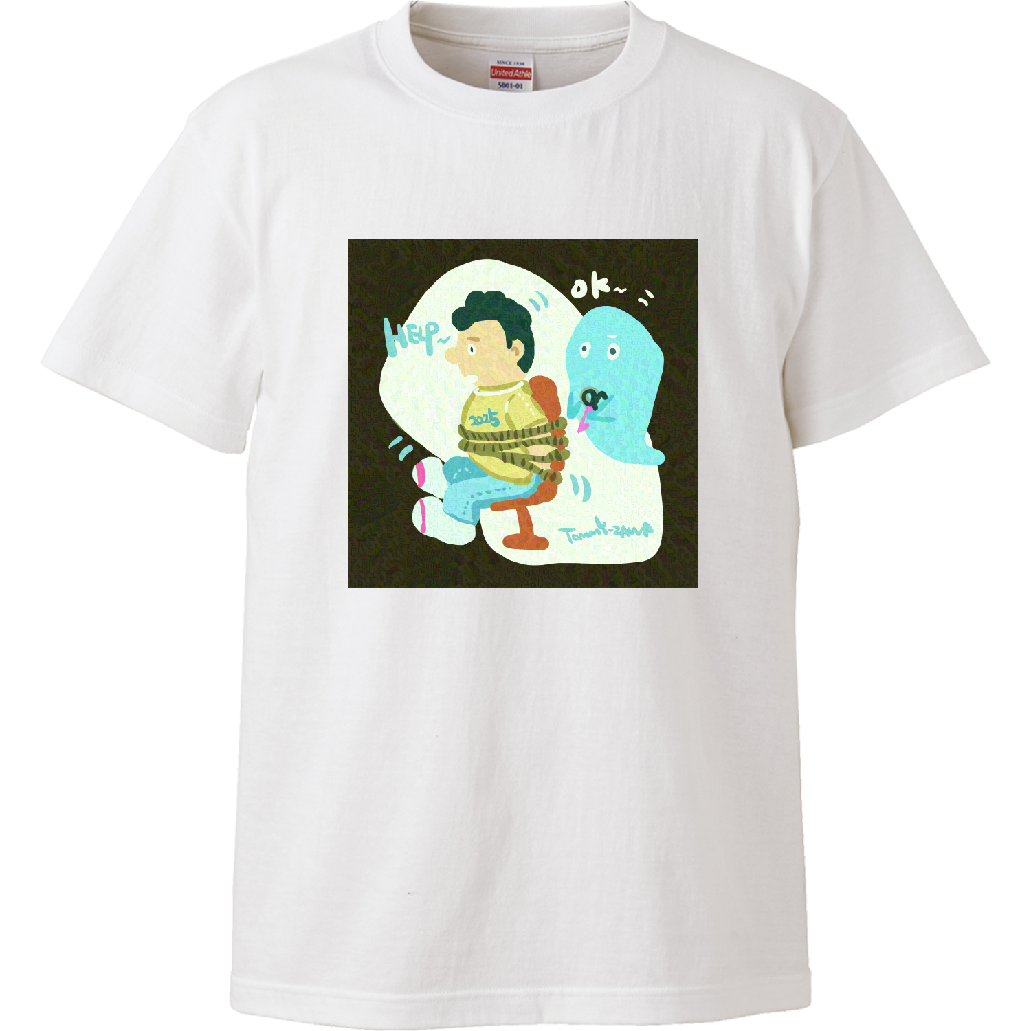 助ける助けて Tシャツ｜TOMMYZAWA - オリラボマーケット