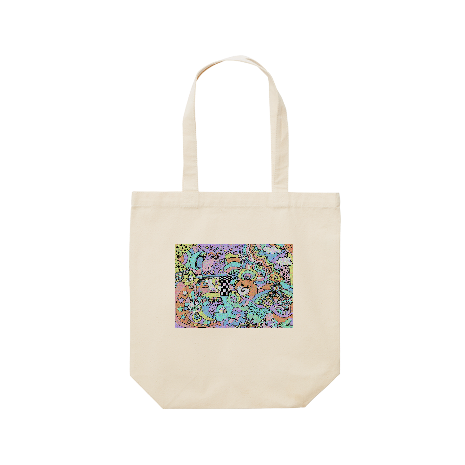 オリジナルイラストグッズレギュラーキャンバストートバッグ(M