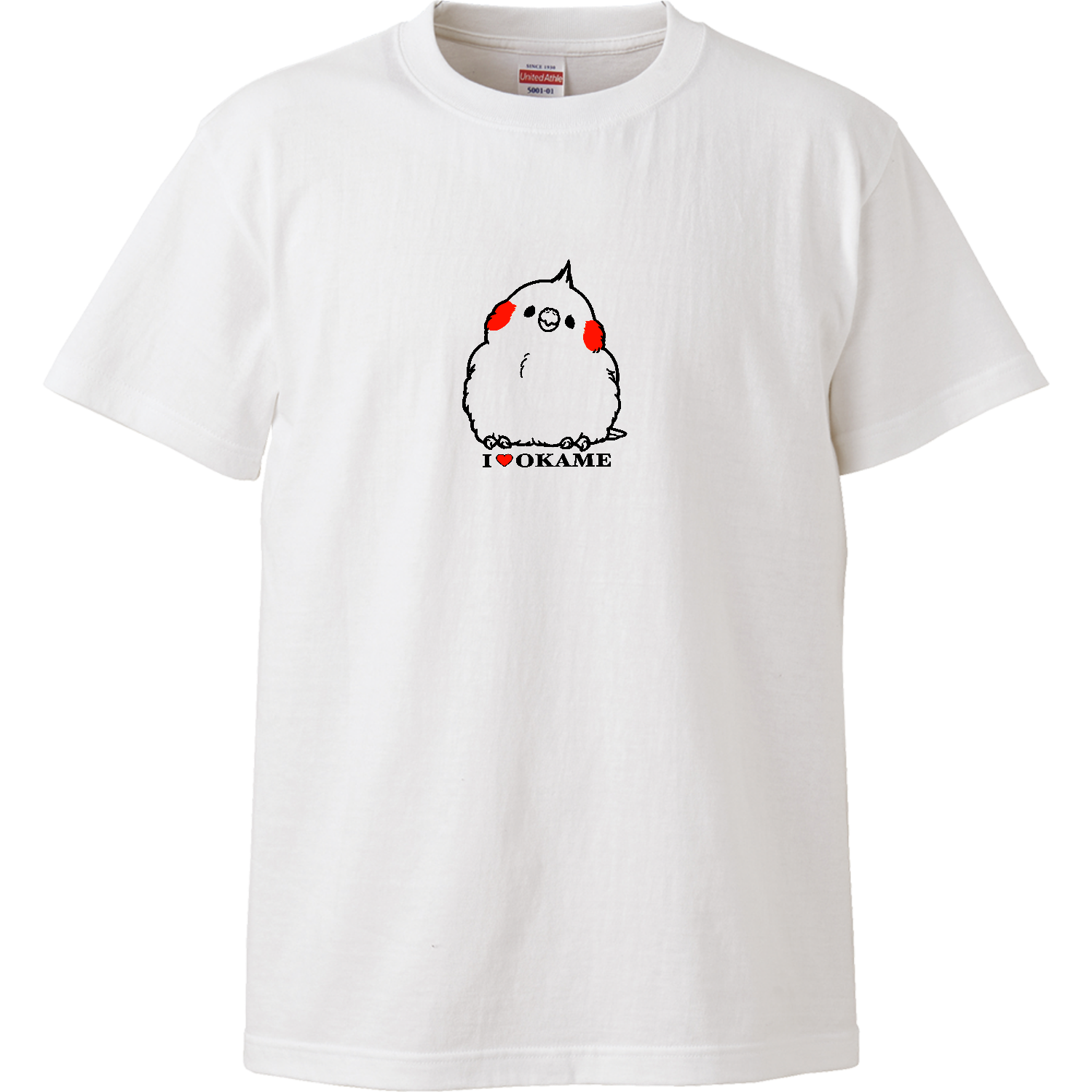 アイラブオカメ。(ツートーン) Tシャツ｜one-naaco - オリラボマーケット