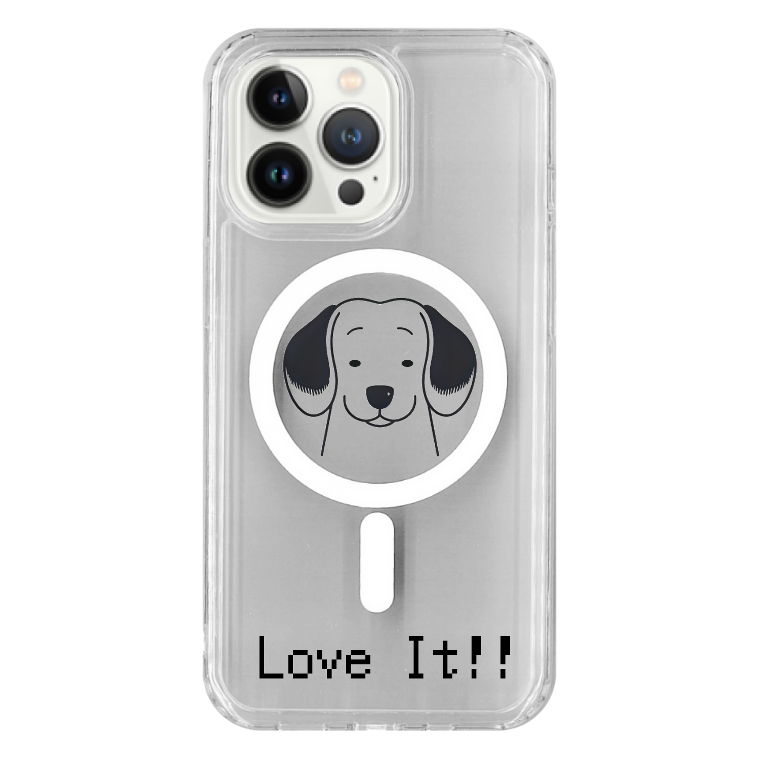 Love It!!つぶらなダッちゃんiPhoneケースiPhone13Pro MagSafe対応 耐