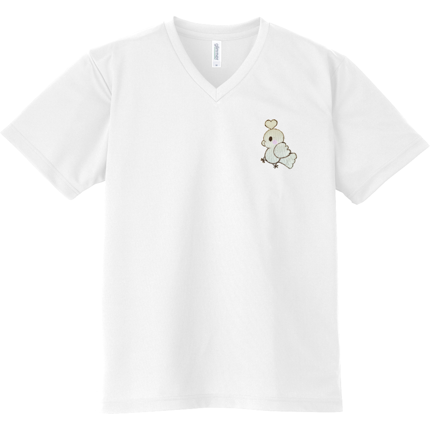 手書きイラストドライVネックTシャツの商品購入ページ｜クリエイターの 