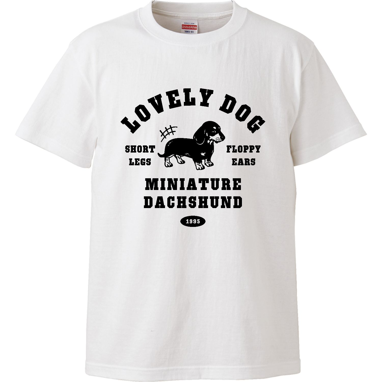 ミニチュアダックスフンド Tシャツ|Qroovy(クルービー) - オリラボ ミニチュアダックスフンド Tシャツ|Qroovy(クルービー) - オリラボ