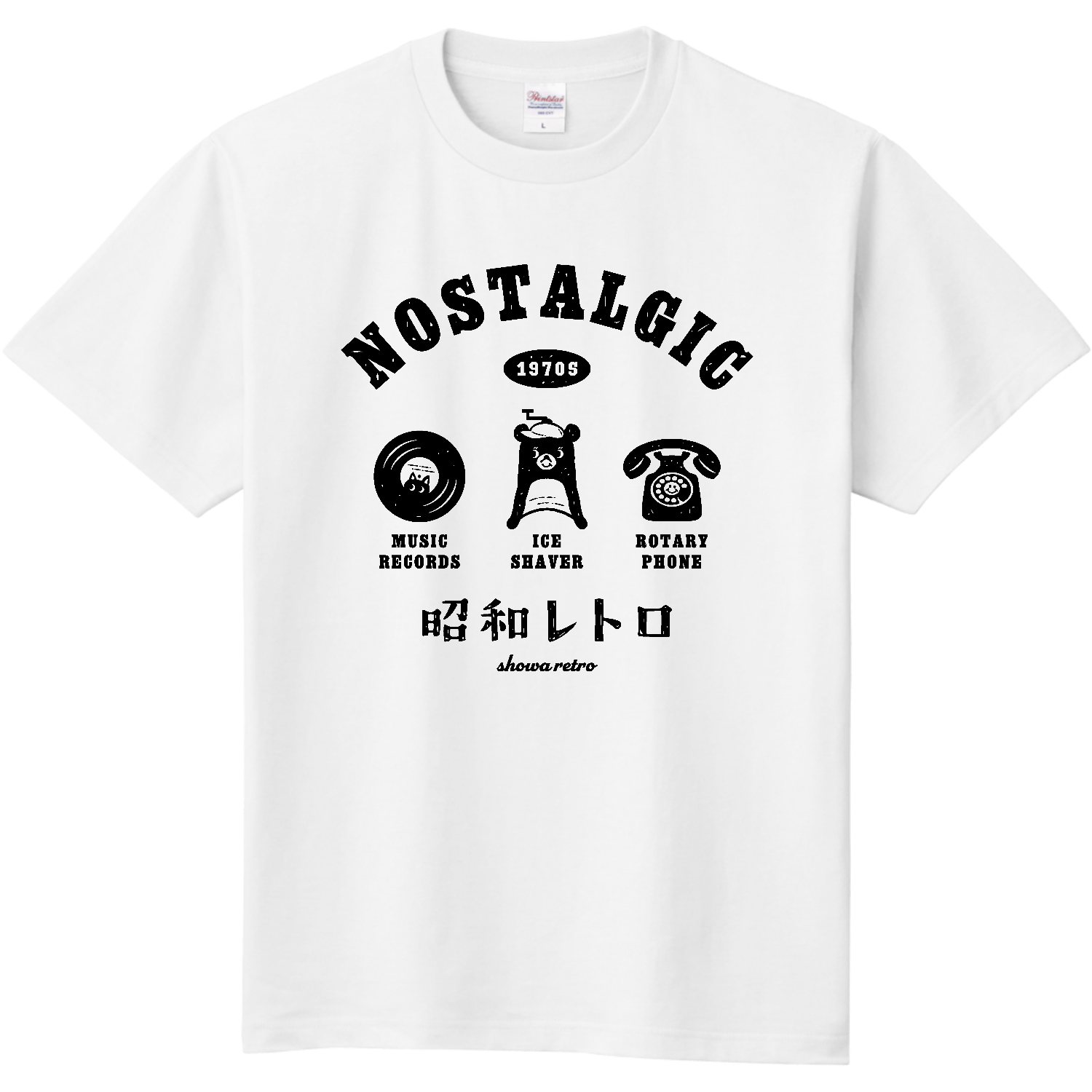昭和レトロ pat01 BK定番Tシャツの商品購入ページ｜クリエイターの
