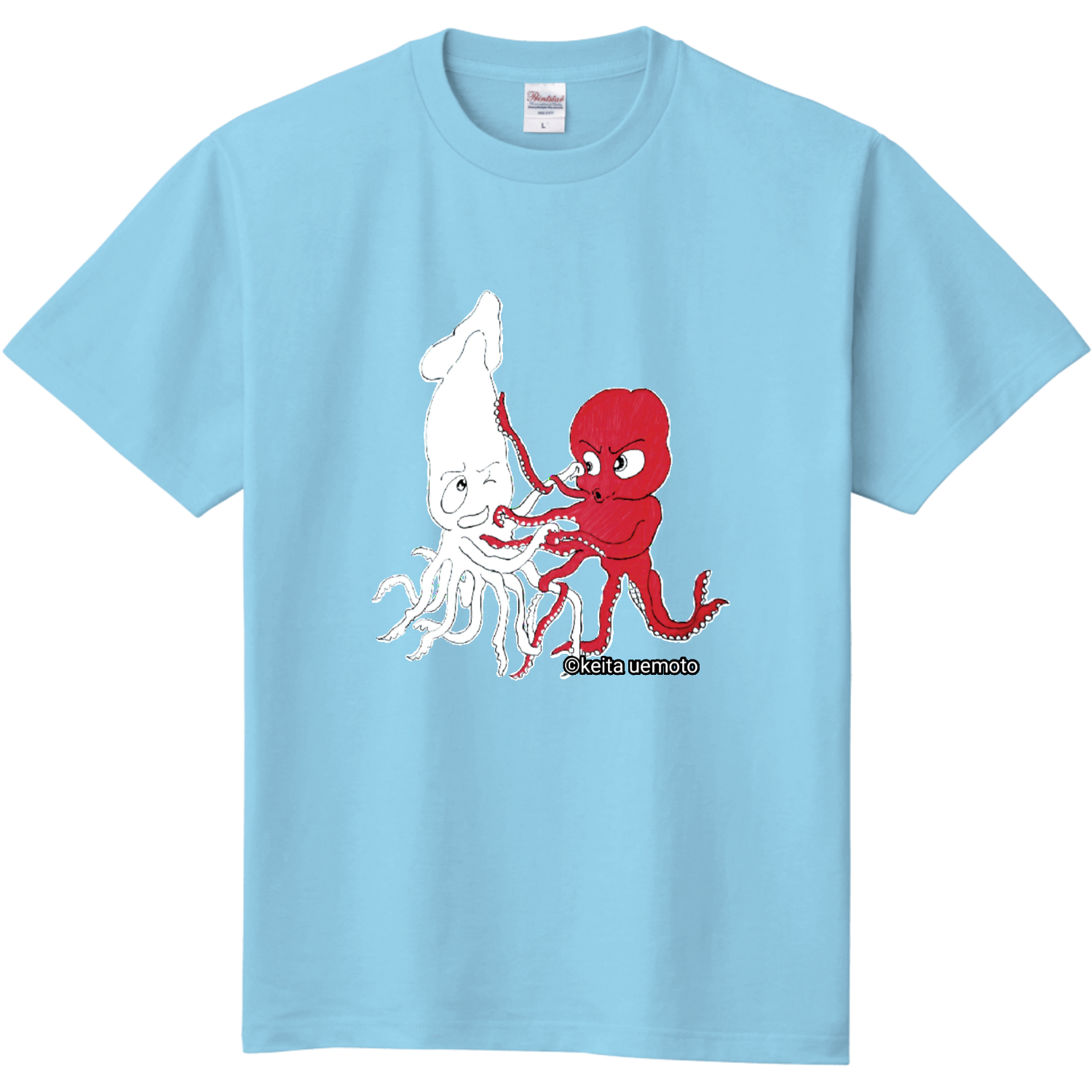 いかたこ戦争 Tシャツ｜植元景太/クリエイター10年目 - オリラボマーケット