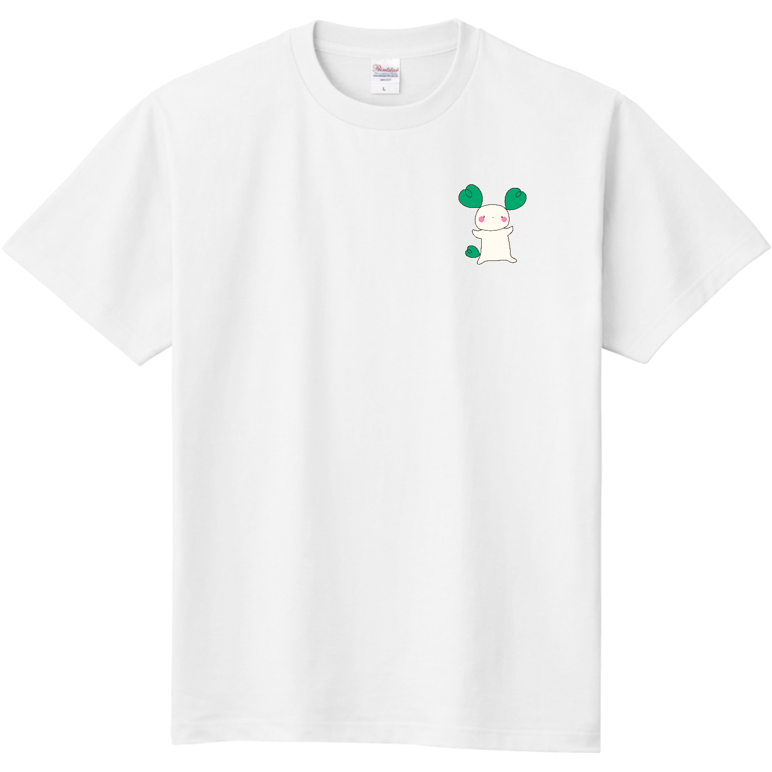 ハートの耳をした緑の子定番Tシャツの商品購入ページ｜クリエイターの