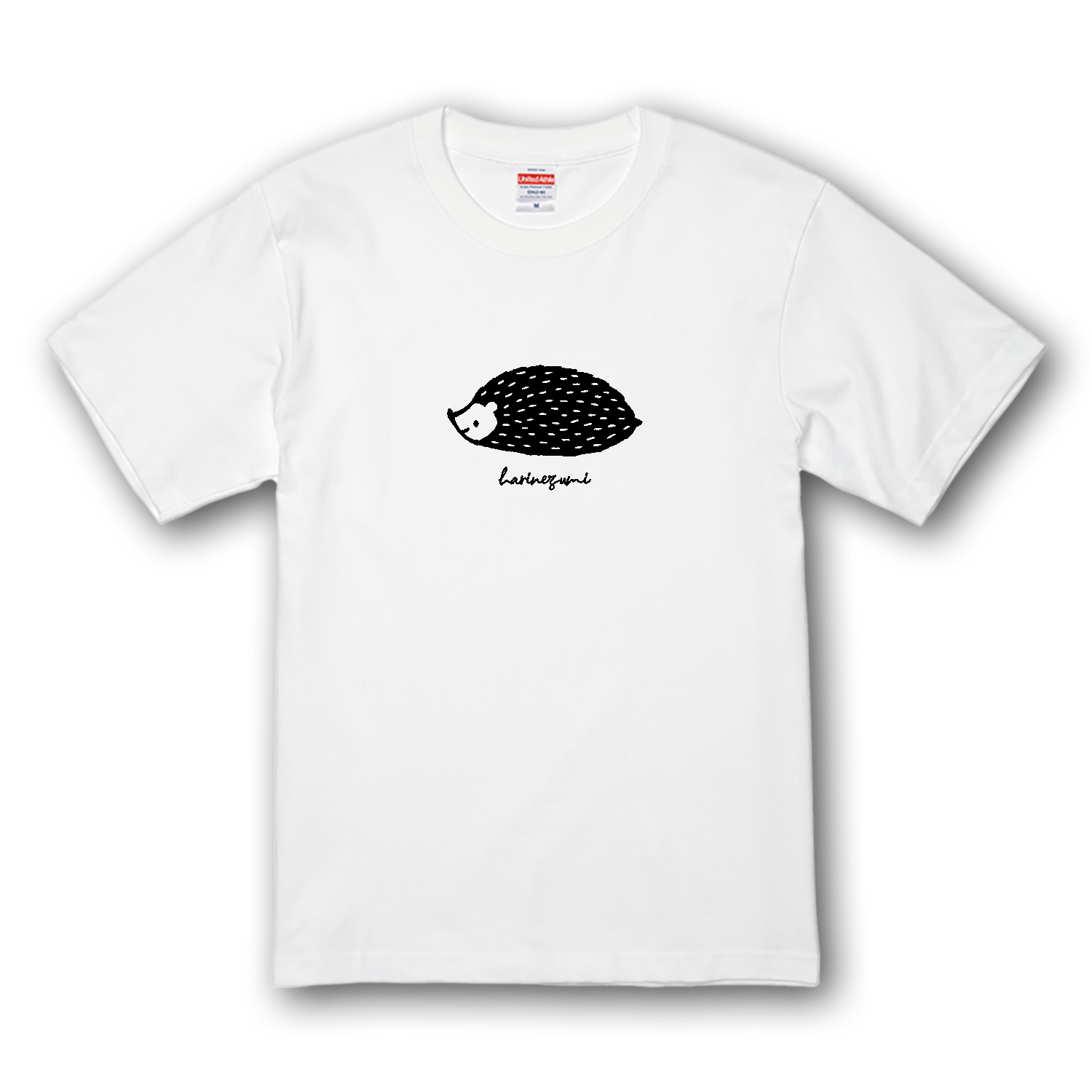 ワンポイントにハリネズミくんプレミアムTシャツの商品購入ページ