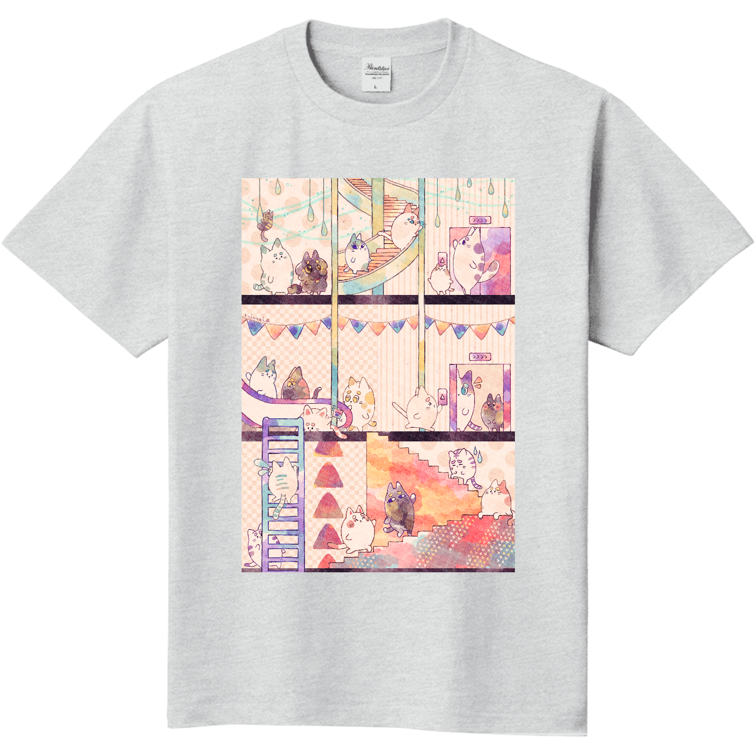  「どんどん上へ」Tシャツ
