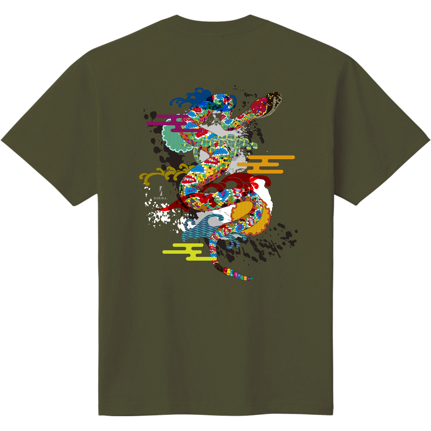 即日発送 45R 動物プリント ネイビー 長袖Tシャツ 即日発送 45R 動物