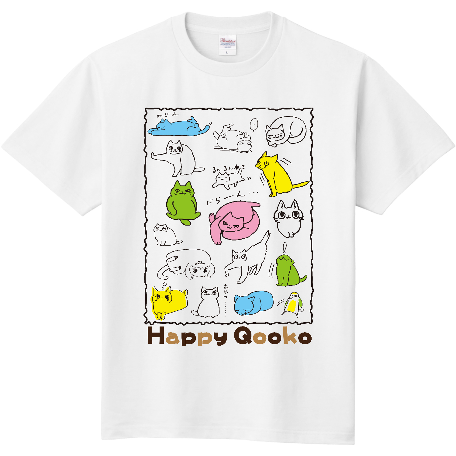  Qooko Style No.1（注！濃色のシャツに黒印刷は見えません）