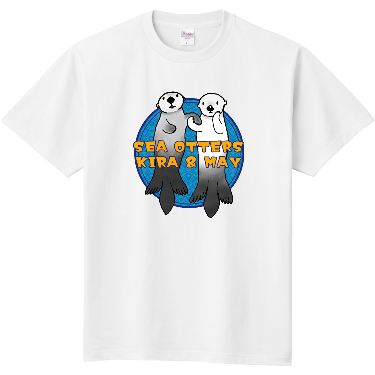 ラッコのキラとメイ Tシャツ｜Minamoonplus クオッカ☆ラッコ - オリ