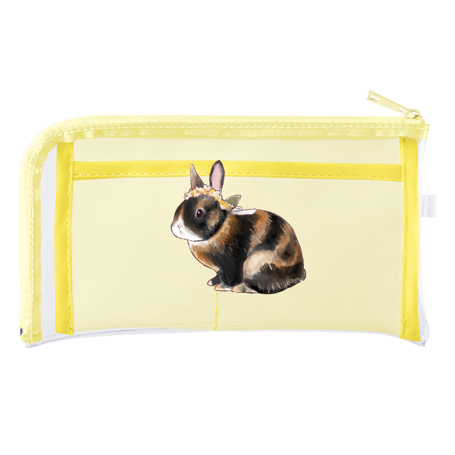 えんじゅちゃん メッシュポケットクリアロングポーチ ポーチ｜ECLAIR