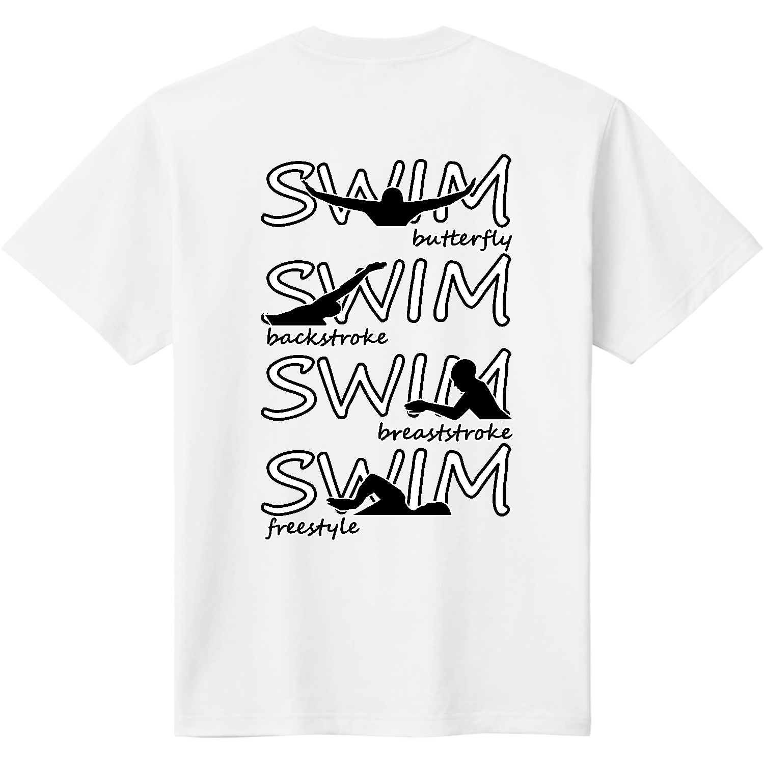 UNDERCOVER ISM ロデオ ART 両面プリント　Tシャツ beni_beni（白） SWIM（M）両面プリント Tシャツ｜beni_beni - オリ