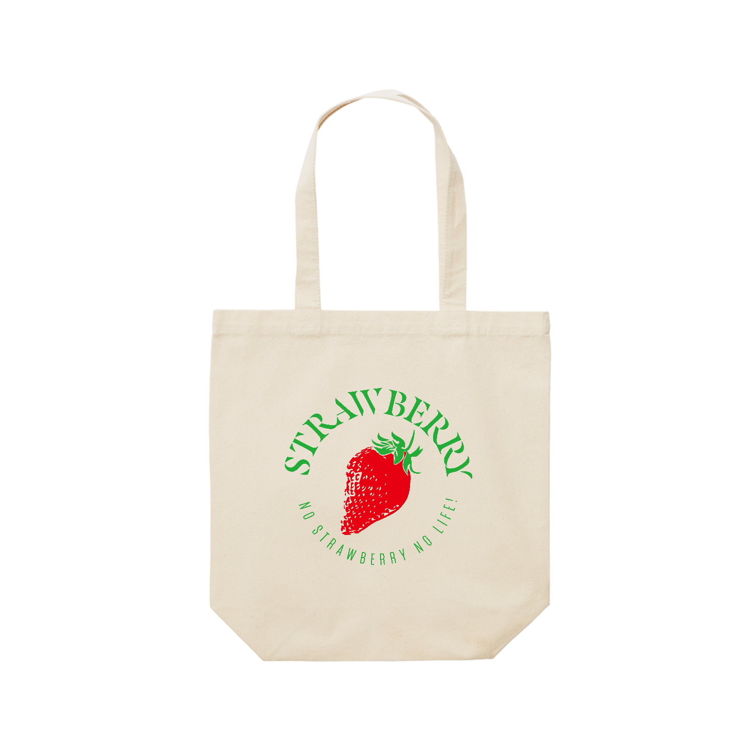 イチゴ大好き Strawberryレギュラーキャンバストートバッグ(M