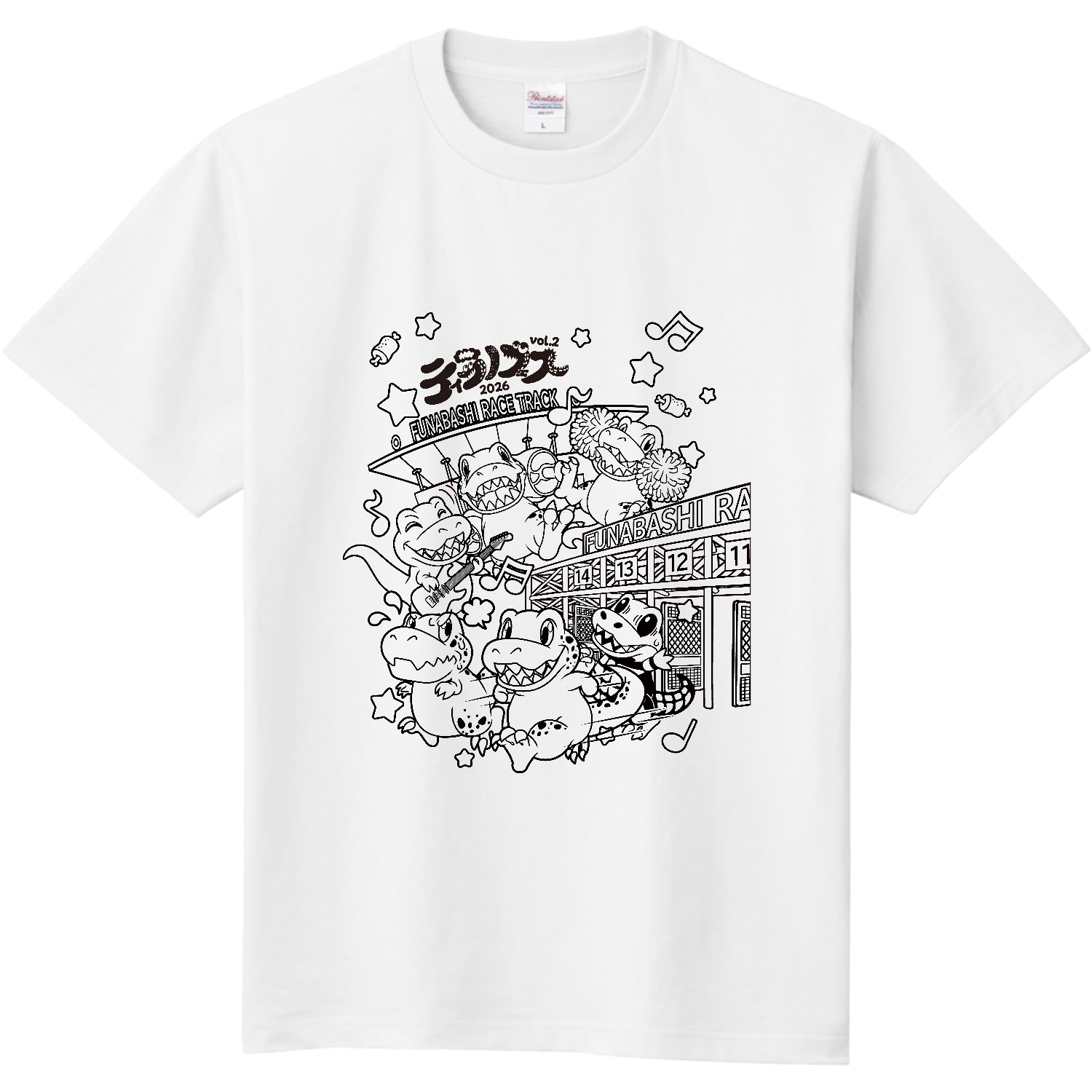 ティラノフェスvol.2チャリティーTシャツ（ネット限定ホワイト） T