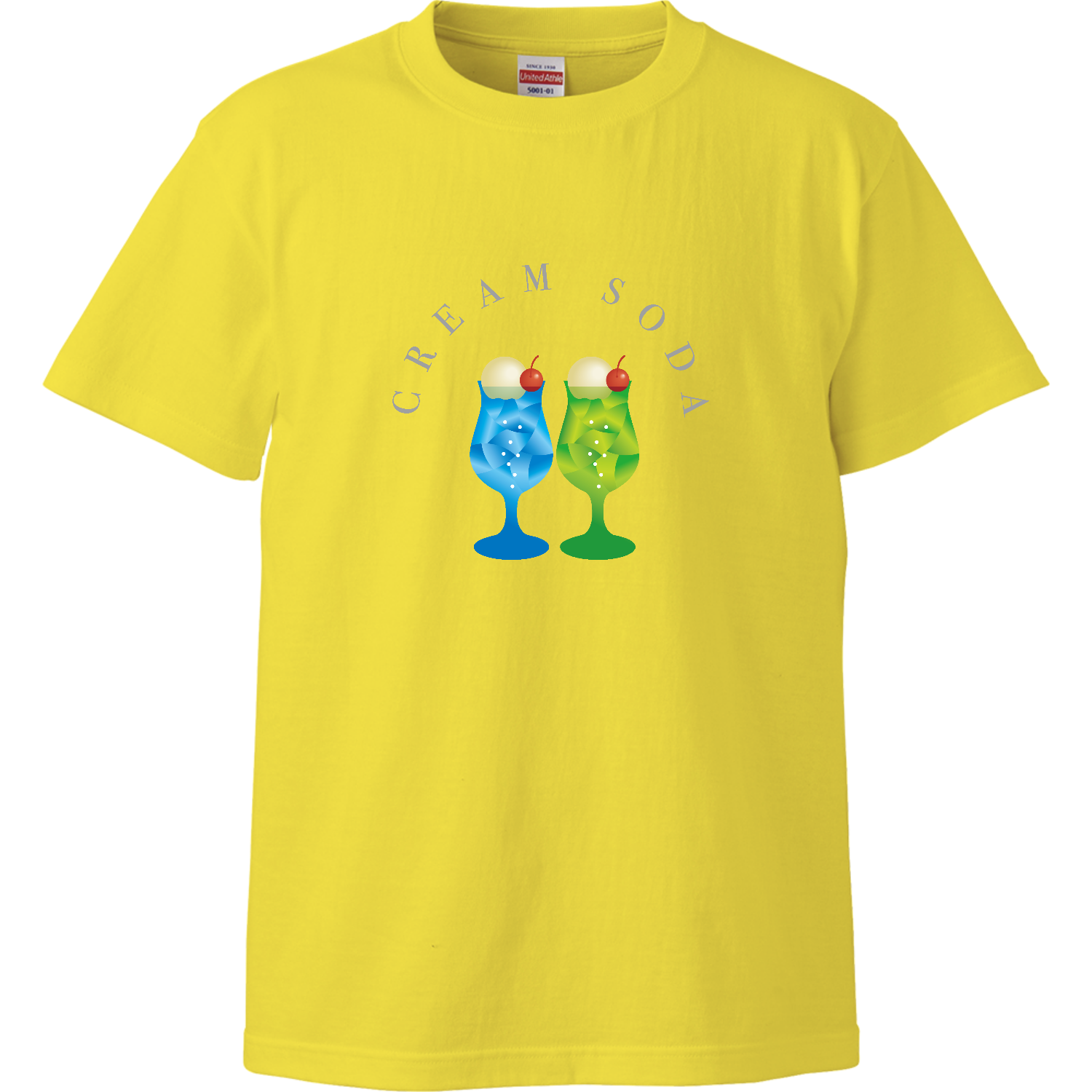 おいしいクリームソーダ・Cream Soda 3ハイクオリティーTシャツの商品 