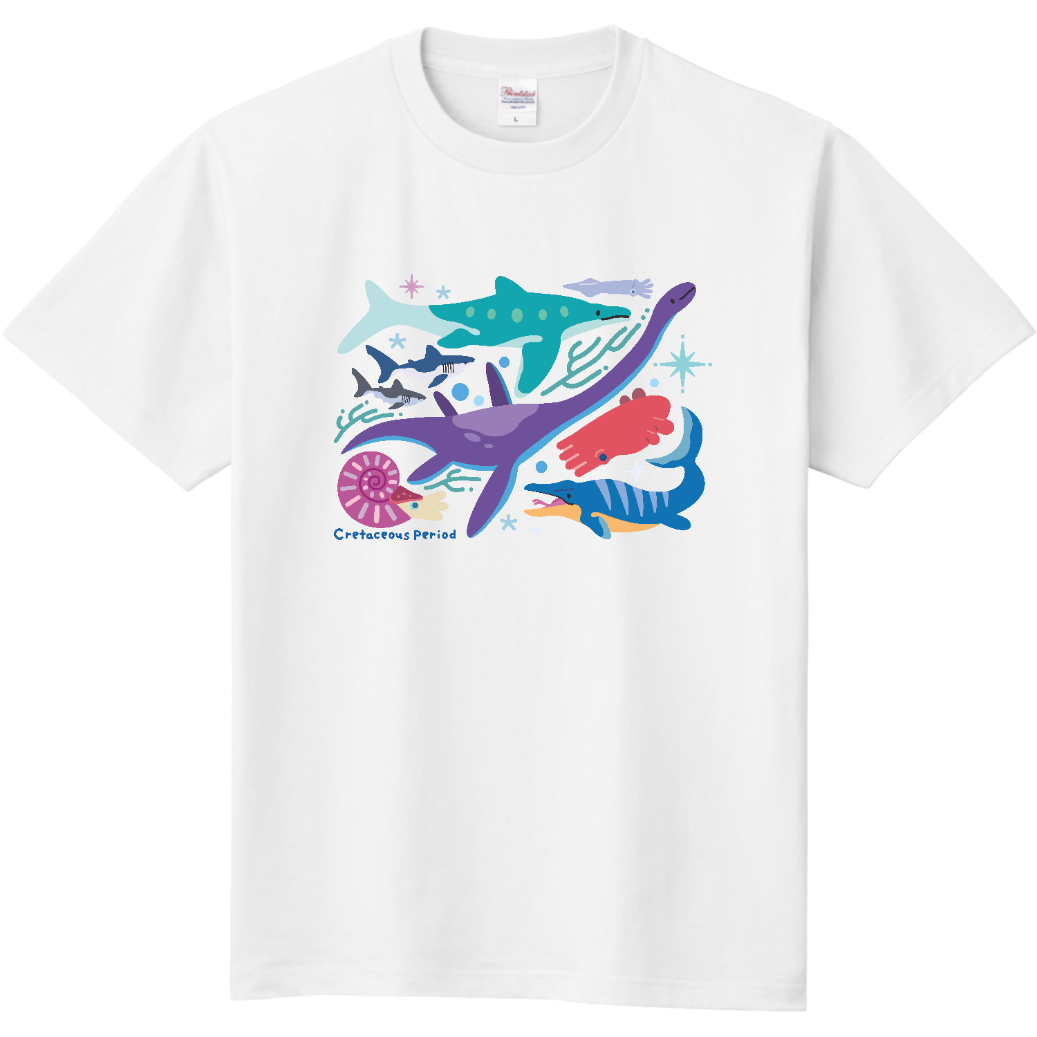 白亜紀の海定番Tシャツの商品購入ページ｜クリエイターのオリジナル