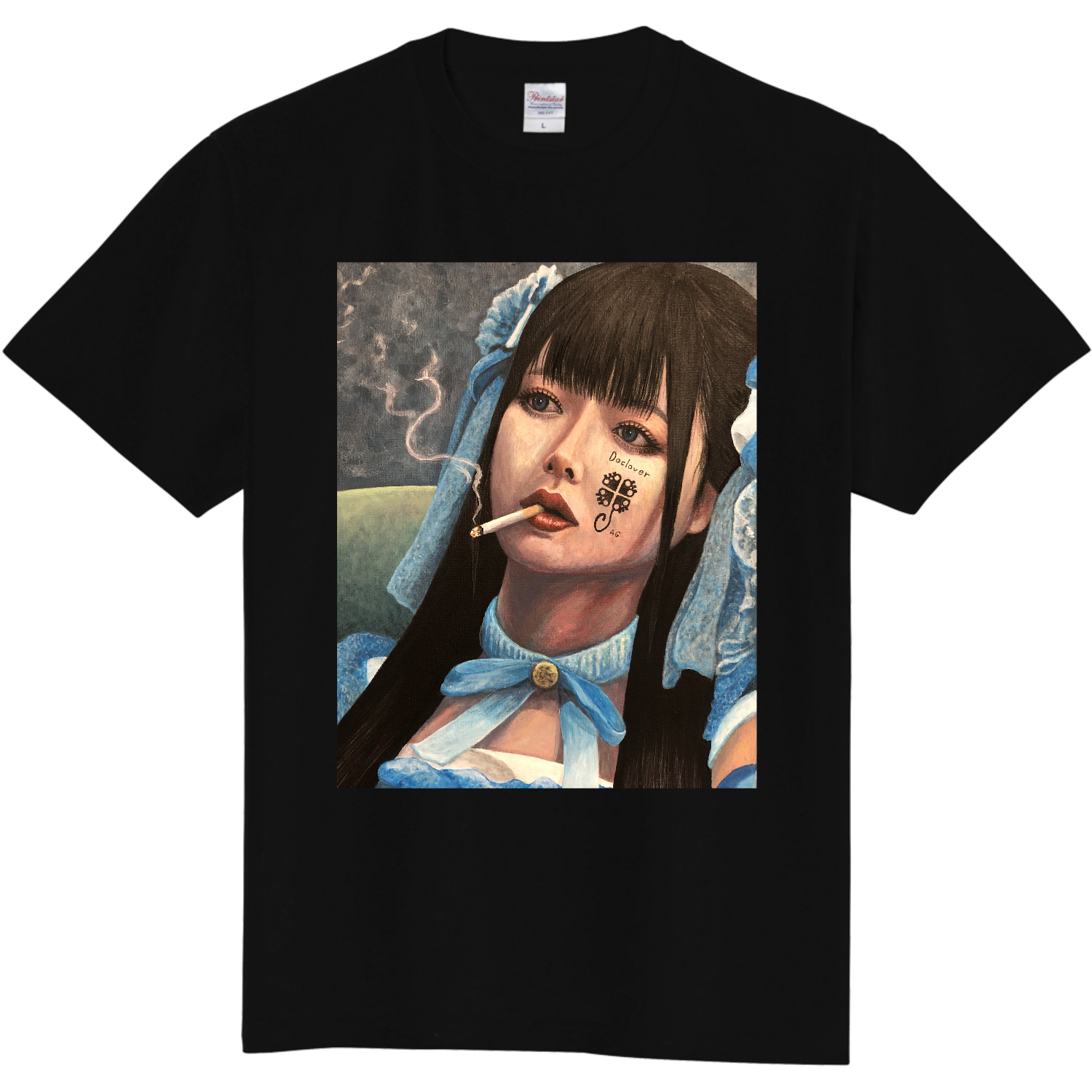 Doclover タバコを吸う女 Tシャツ｜造形作家 佐藤えいじ - オリラボ