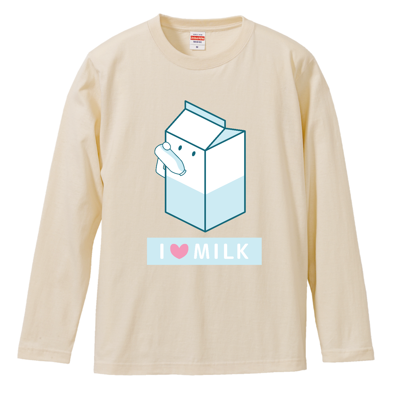 I LOVE MILK】Tシャツ 長袖Tシャツ｜青奈みどり - オリラボマーケット