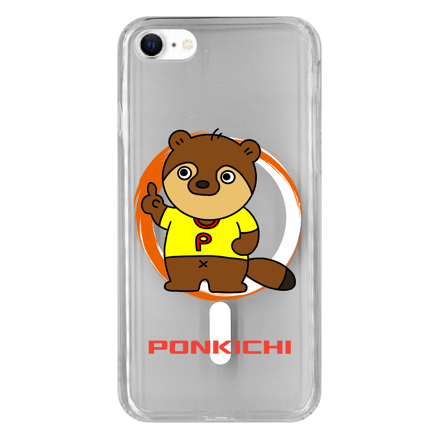Magsafe対応】ポン吉くんクリアスマホケース【 iPhone16】iPhone8/SE2 