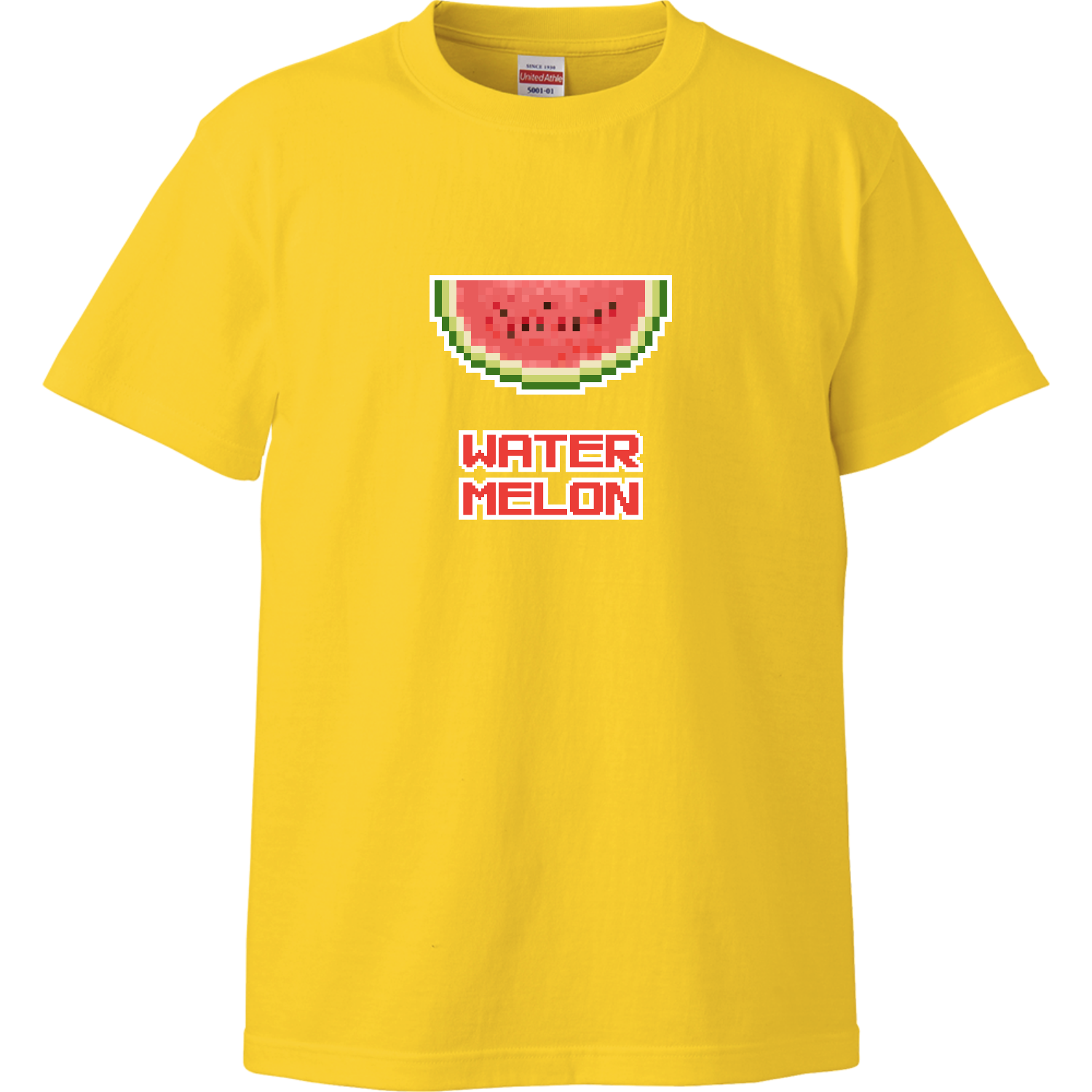 スイカ (ピクセルアート)ハイクオリティーTシャツの商品購入ページ 
