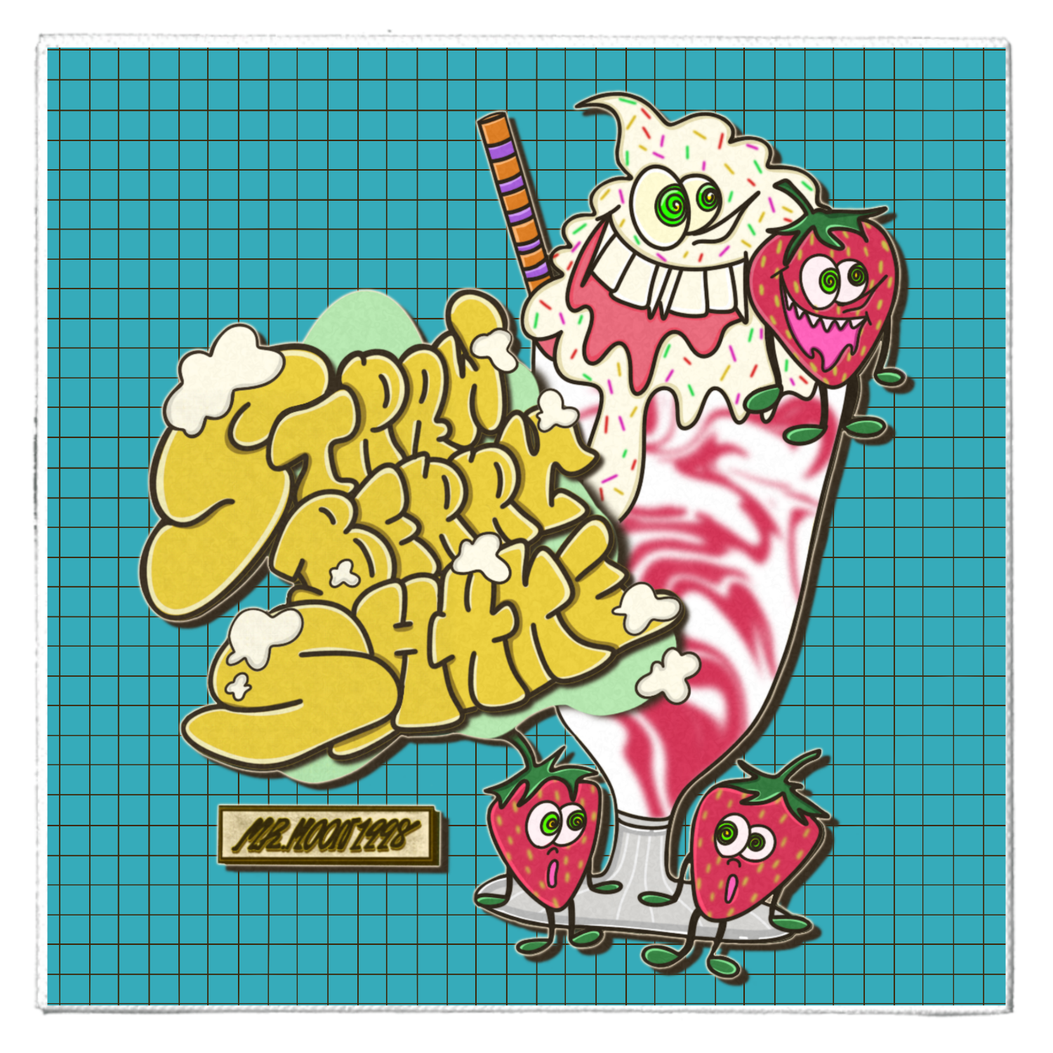 STRAWBERRY SHAKE ピクチャーボード パネル｜MR.MOON1998 - オリラボ