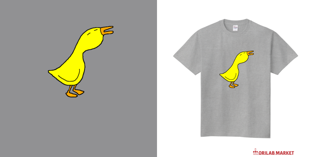 とぼけたあひるのTシャツ定番Tシャツの商品購入ページ