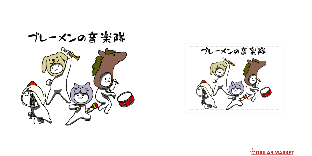 B4 PUTUMAYO ブレーメンの音楽隊　カットソー　長袖　ゴスロリ B-R-M 爆裂爛漫娘 爆裂爛漫娘 和柄 長袖Tシャツ B-R-M 爆烈 妖怪 百鬼