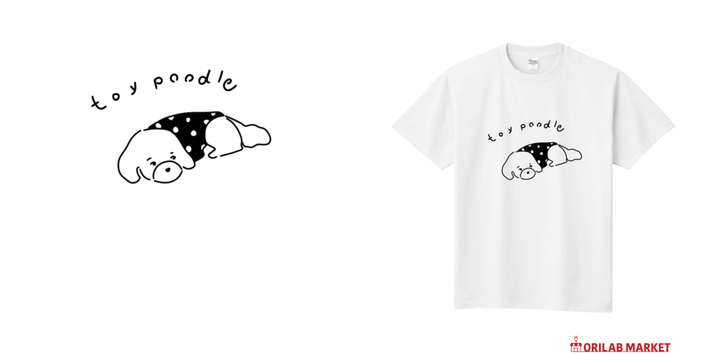 ＊国内正規品＊トイプードル ワンポイント Tシャツ オフホワイト 41-imexNmLL._AC_SY445_.jpg