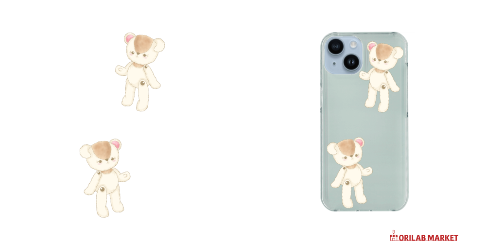 テディベアイラストスマホケース の商品購入ページ オリジナルプリントグッズ販売のオリラボマーケット テディベアイラストスマホケース の商品購入ページ オリジナルプリントグッズ販売のオリラボマーケット