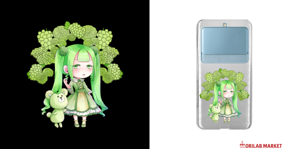 お座りクマさん♡ スマホケース シュールに陽気なクマさん miru02-870 ハードケース/ソフト