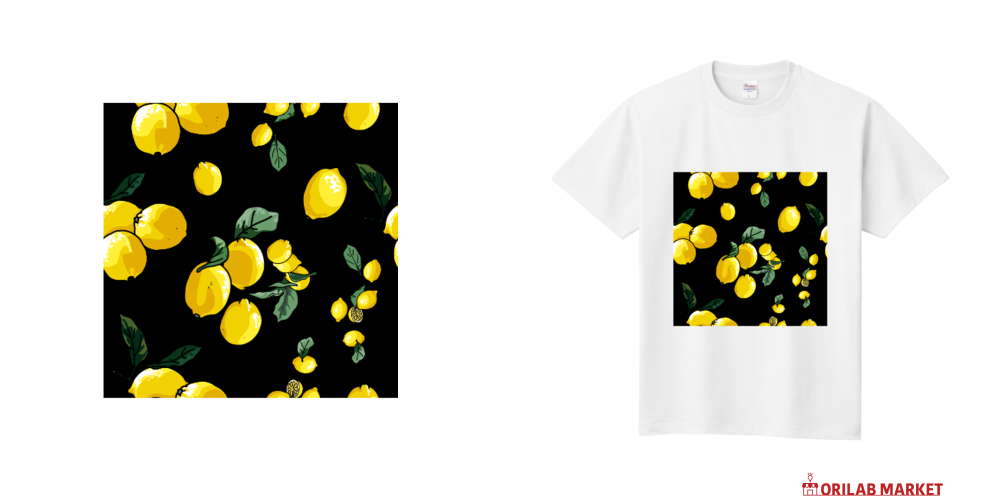 レモン柄定番Tシャツの商品購入ページ｜クリエイターのオリジナル