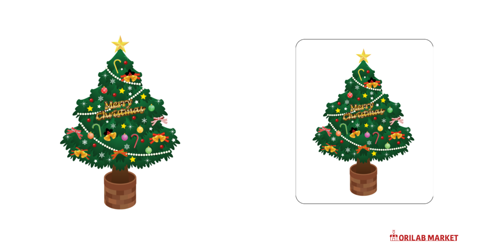 クリスマスツリーアクリルカード W72×H86の商品購入ページ