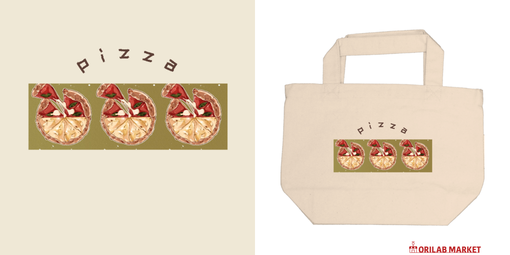 ピザトート(小サイズのみ) バッグ｜さかさかな - オリラボマーケット