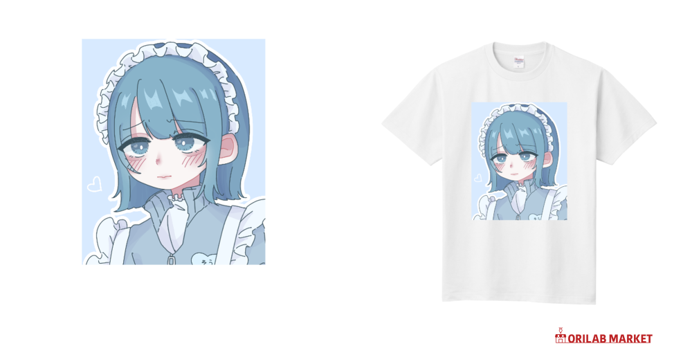 ジャージメイド♡水色定番Tシャツの商品購入ページ