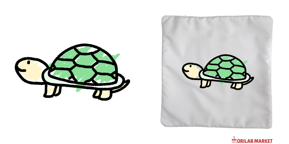 亀ちゃんクッション(大)の商品購入ページ｜クリエイターの
