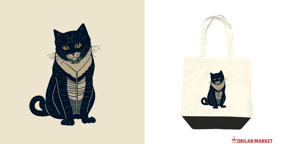 猫 浮世絵】浮世絵きゃっと！ 其の壱レギュラーキャンバストート