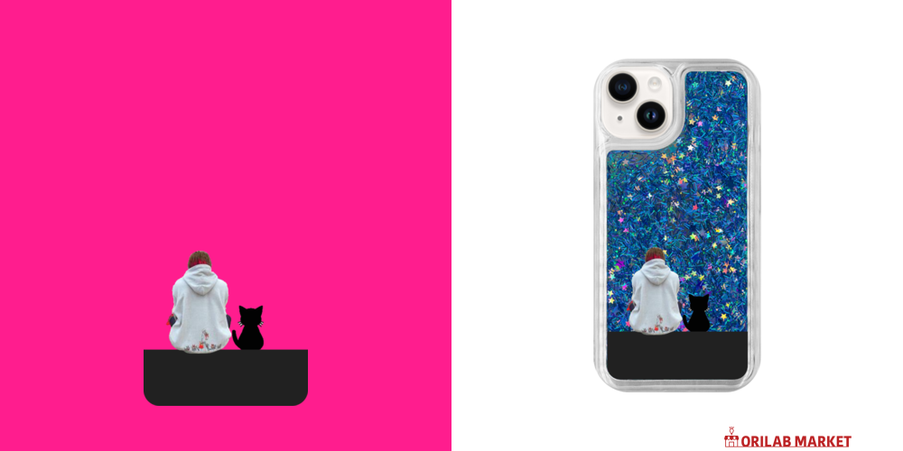 キヨとキヨ猫iPhone 14 グリッターケースの商品購入ページ
