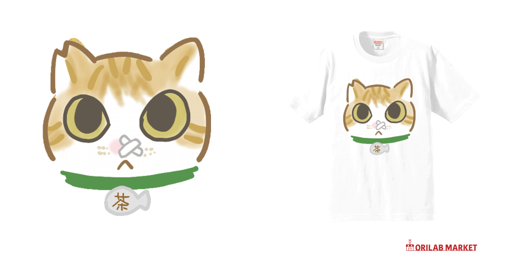 茶々丸2プレミアムTシャツの商品購入ページ｜クリエイターの