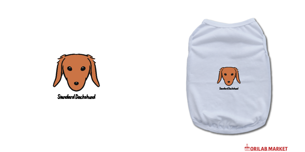 ワンポイントわんこ(スタンダードダックスフンド)ドッグウェアの商品